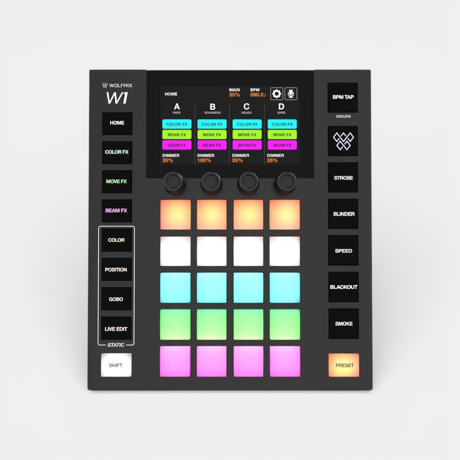 Wolfmix W1 MK3 Standalone DMX-lichtcontroller - Afbeelding 3